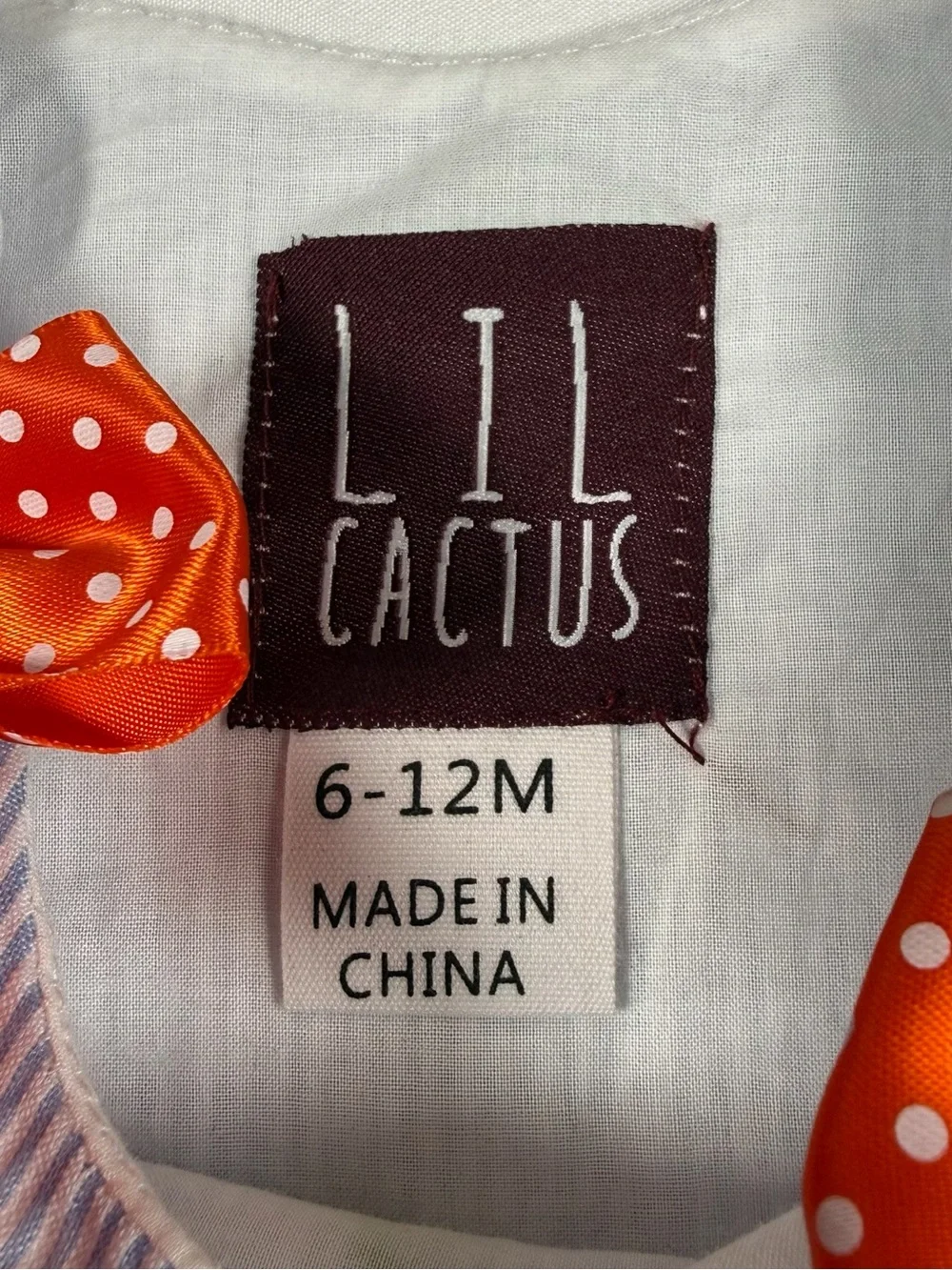 LIL CACTUS Girls 1st Thanksgiving Turkey Seersucker Dress Size 6-12M Boutique